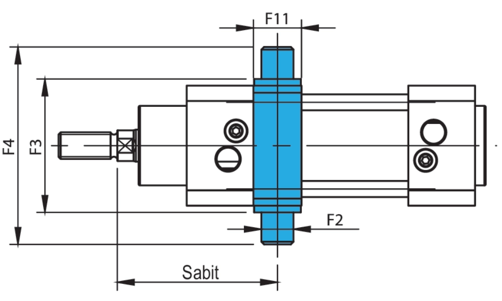 Orta Eklem Bağlantı TEknik ÇİZİM